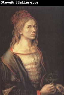 Albrecht Durer Portrait of the Artist Holding an Erynganeum (mk05)